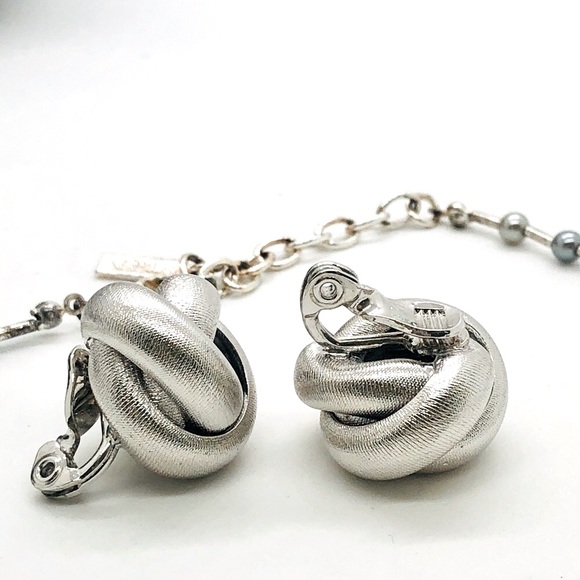 Vintage signed Monet Earrings & Napier Necklace - Picture 7 of 13